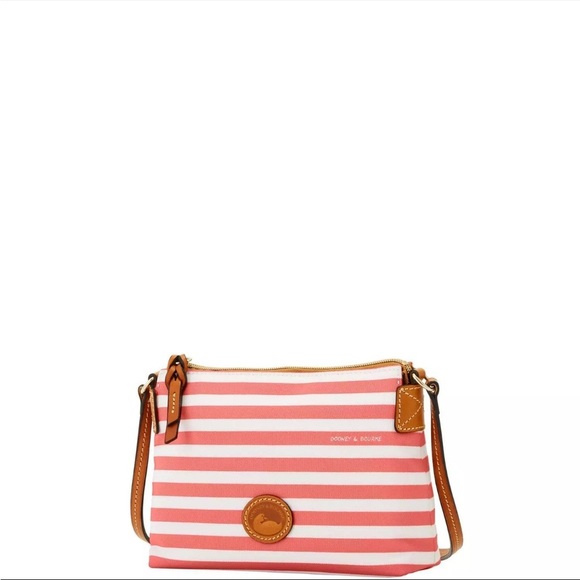 Dooney & Bourke SULLIVAN CROSSBODY POUCHETTE Stripes - WATERMELON - Picture 4 of 9